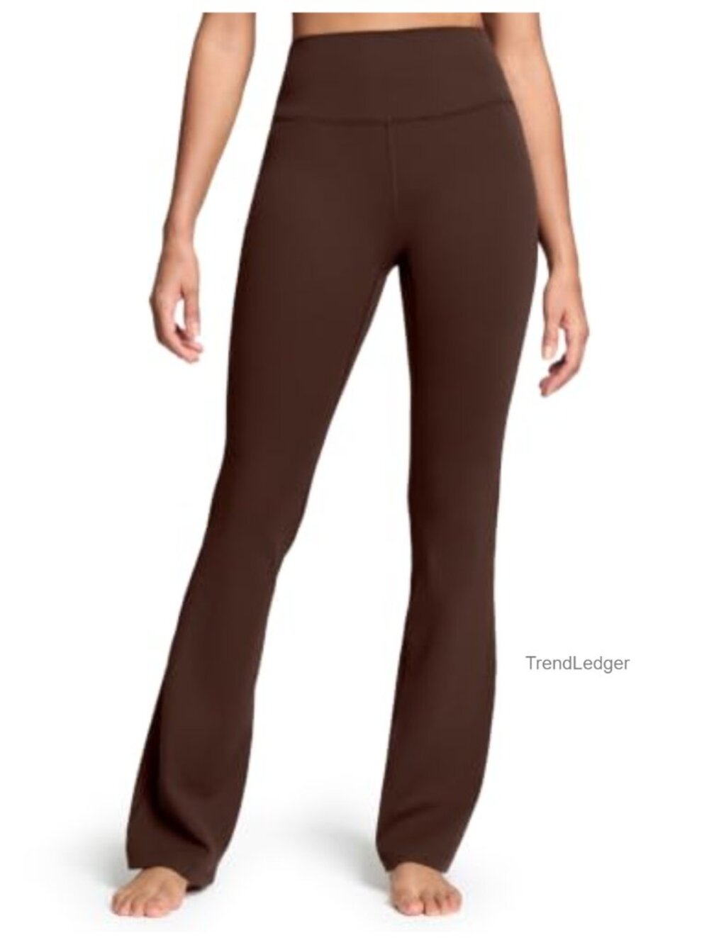 High Waisted Flare Leggings with Tummy Control Inner Pocket Yoga Lounge